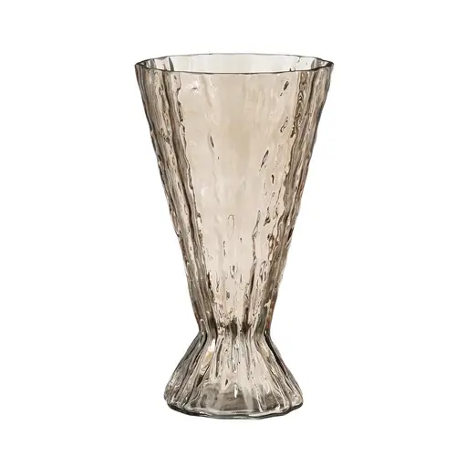 Glas Vase Lauren braun D15.5cm H28cm