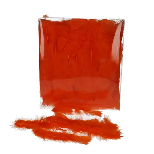 Truthahnfedern orange 45gr