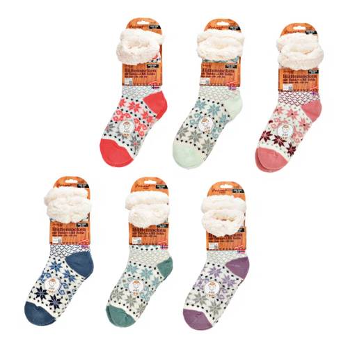 Lady Hüttensocken Teddy one size 6/set 24cm