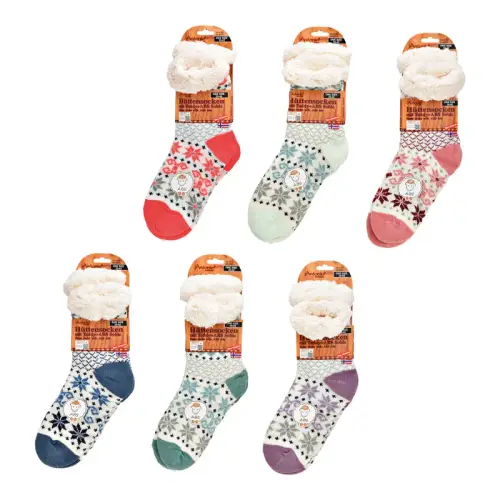 Lady Hüttensocken Teddy one size 6/set 24cm