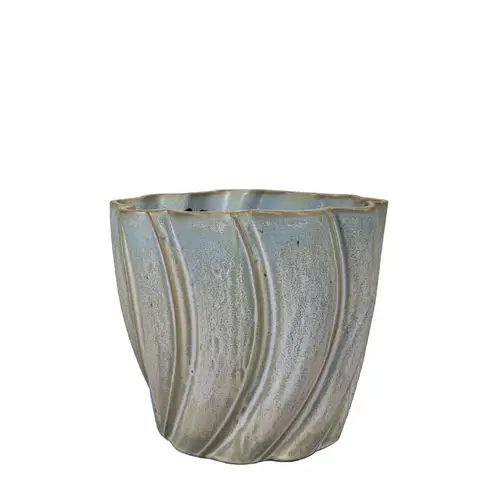 Keramik Übertopf Juul blau D14cm H13cm 