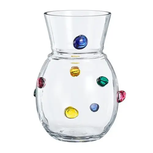 Glas Vase Spots D23cm H28cm