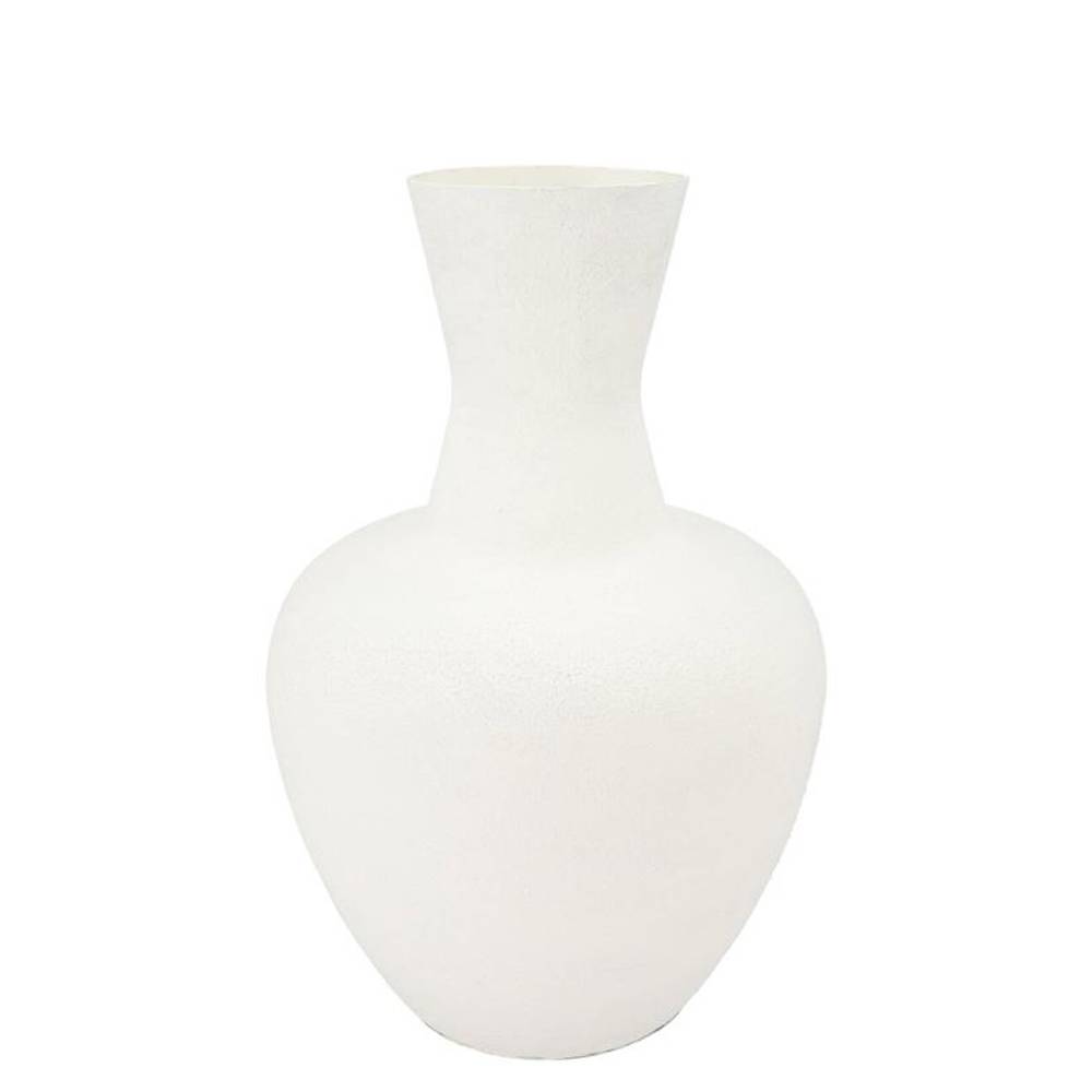 Eisen Vase Fiore  Texture weiss 33x33x50cm