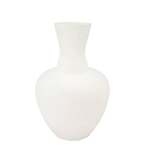 Eisen Vase Fiore  Texture weiss 33x33x50cm