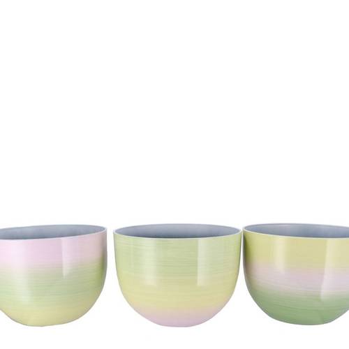 Melamine Übertopf Rainbow mix pastel D32cm H23cm