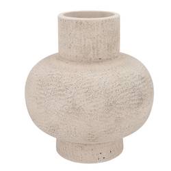 Beton Vase Neck weiss 31x31x34cm