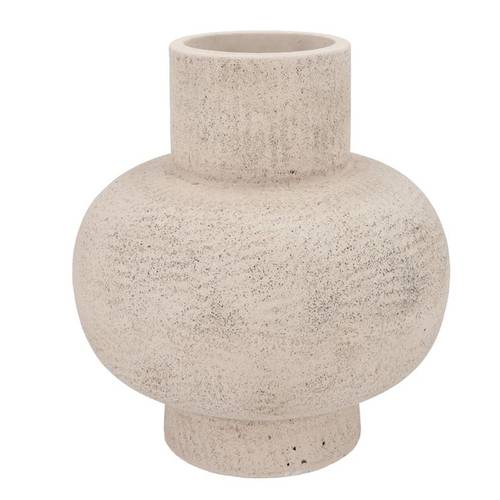 Beton Vase Neck weiss 31x31x34cm