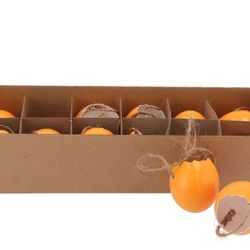 Hänger Hühnerei apricot D05cm H05cm x12
