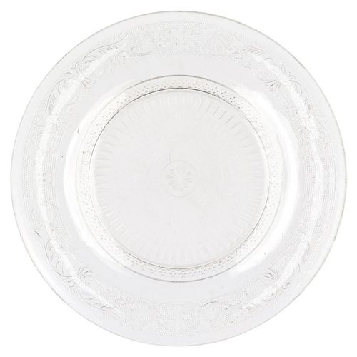 Glas Teller Kuchen D33cm H02cm