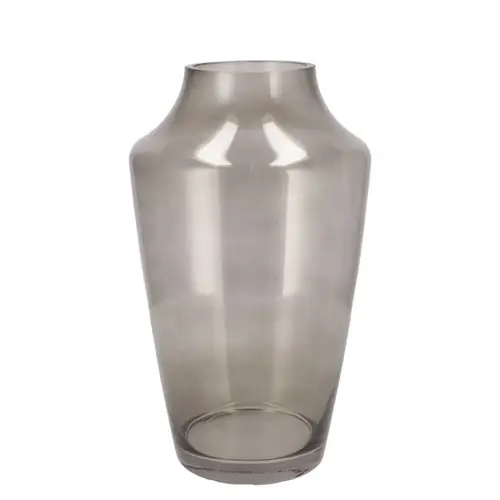 Glas Vase Filou grau D20cm H33cm