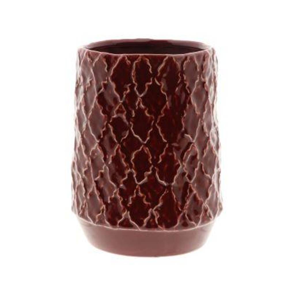 Keramik Vase Zaria rot D16.5cm H22cm