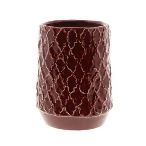 Keramik Vase Zaria rot D16.5cm H22cm
