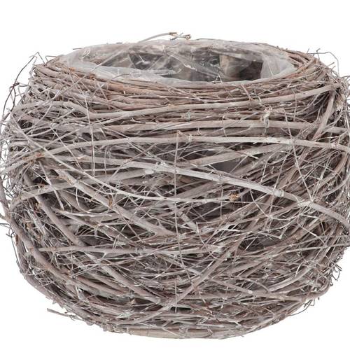 Ulmenzweige Topf grau 20x18cm