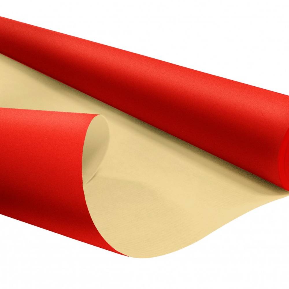 Papier Rolle Eco 80cm Wasserb. rot 25m