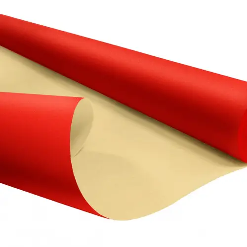 Papier Rolle Eco 80cm Wasserb. rot 25m