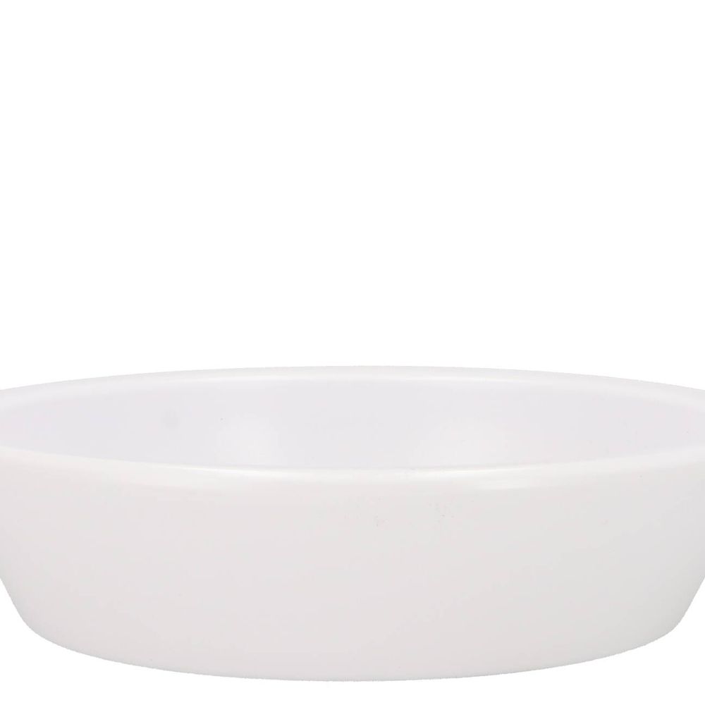 Keramik Schale Niedrig weiss D25cm H06cm