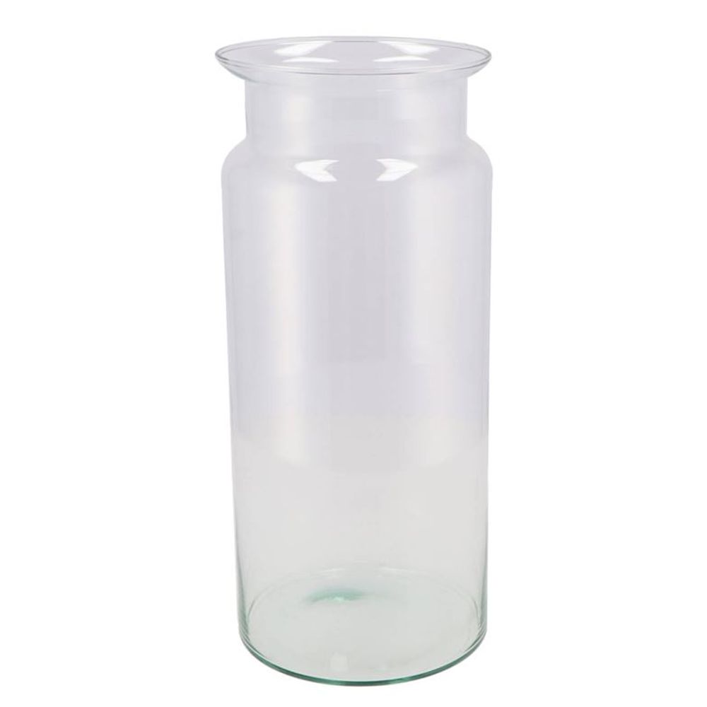 Glas Vase Milchkanne Öko D15cm H40cm