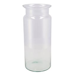 Glas Vase Milchkanne Öko D15cm H40cm