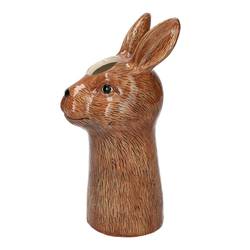Keramik Vase Kaninchen braun D12/14cm H28cm