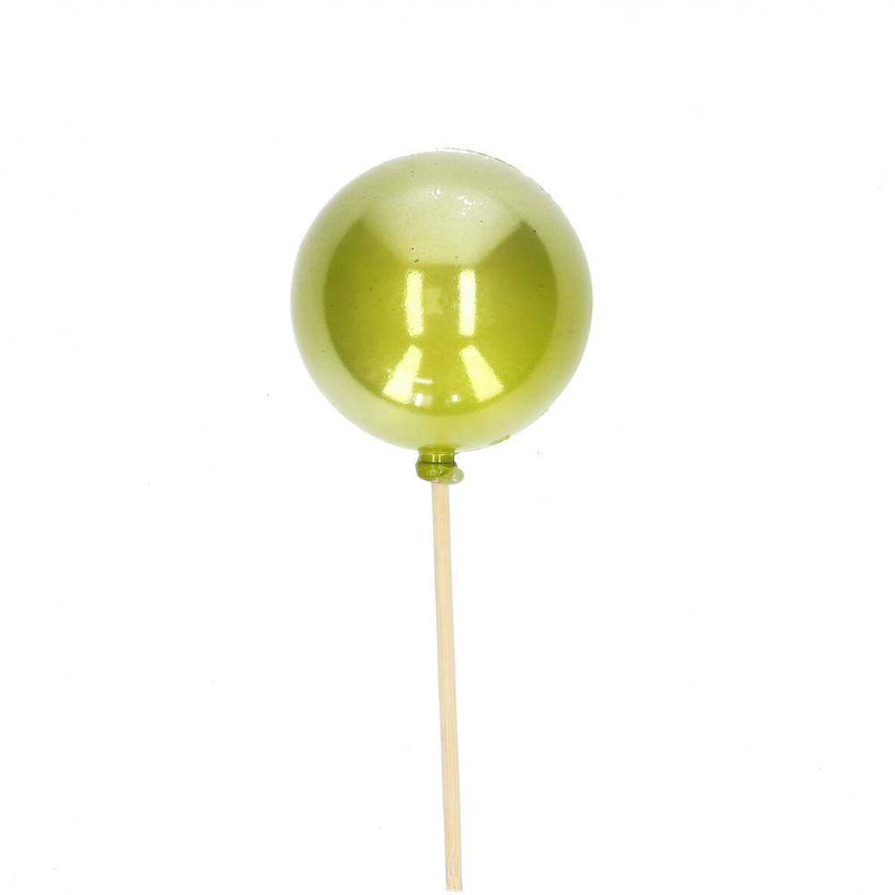Kugel auf Stab Perle hell grün L50cm D06cm