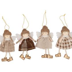 Hänger Mädchen Loulou mit Hut mix 08x02x14cm