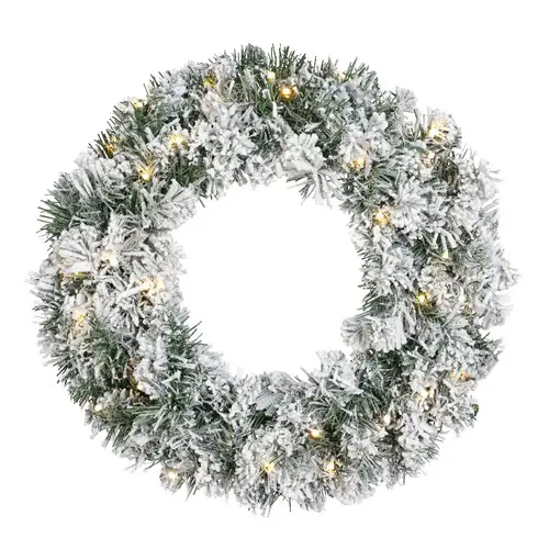 LED Kränze Schnee D50cm