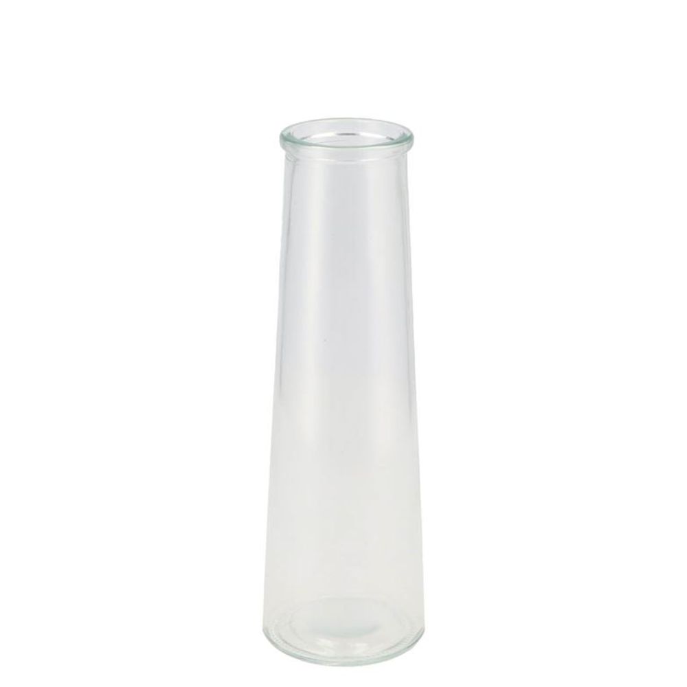 Glas Flasche Klar D08cm H25cm