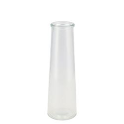Glas Flasche Klar D08cm H25cm