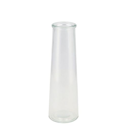 Glas Flasche Klar D08cm H25cm