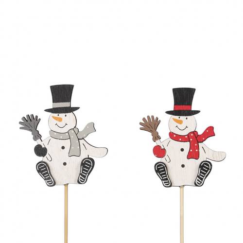 Schneemann weiss mix L20cm D06cm