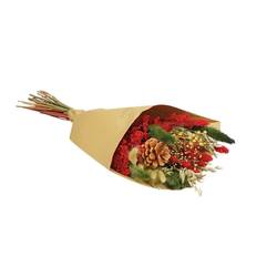 Trockenblumen Strauss Field rot L35cm