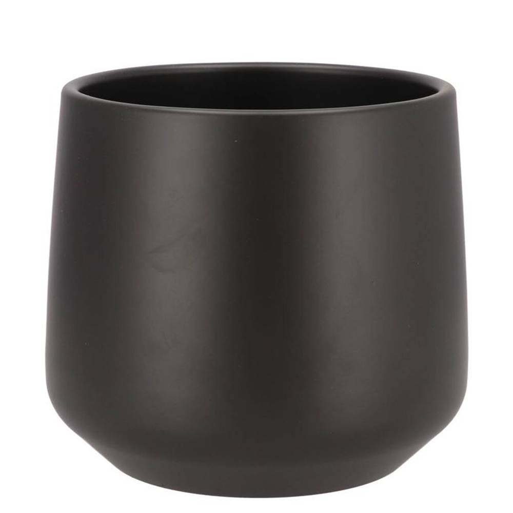 Keramik Übertopf Berlin schwarz D18cm H18cm