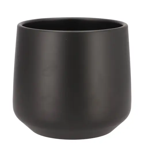Keramik Übertopf Berlin schwarz D18cm H18cm