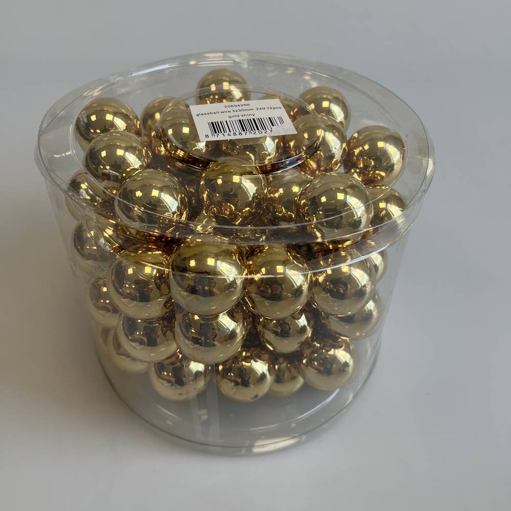 Kugel auf Draht gold D03cm x72