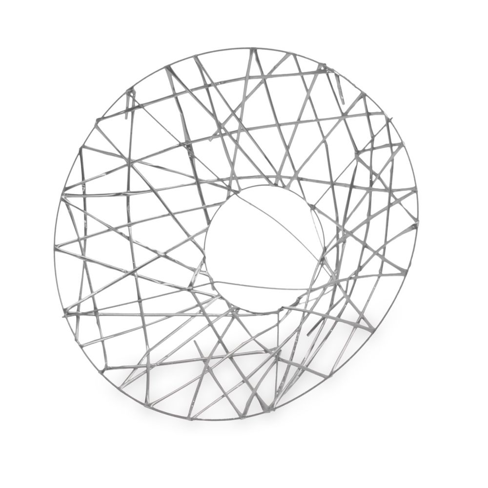 Strausshalter Weihnachten Silber D25cm