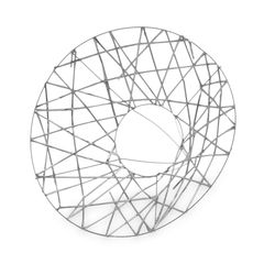 Strausshalter Weihnachten Silber D25cm