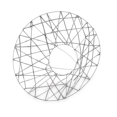 Strausshalter Weihnachten Silber D25cm