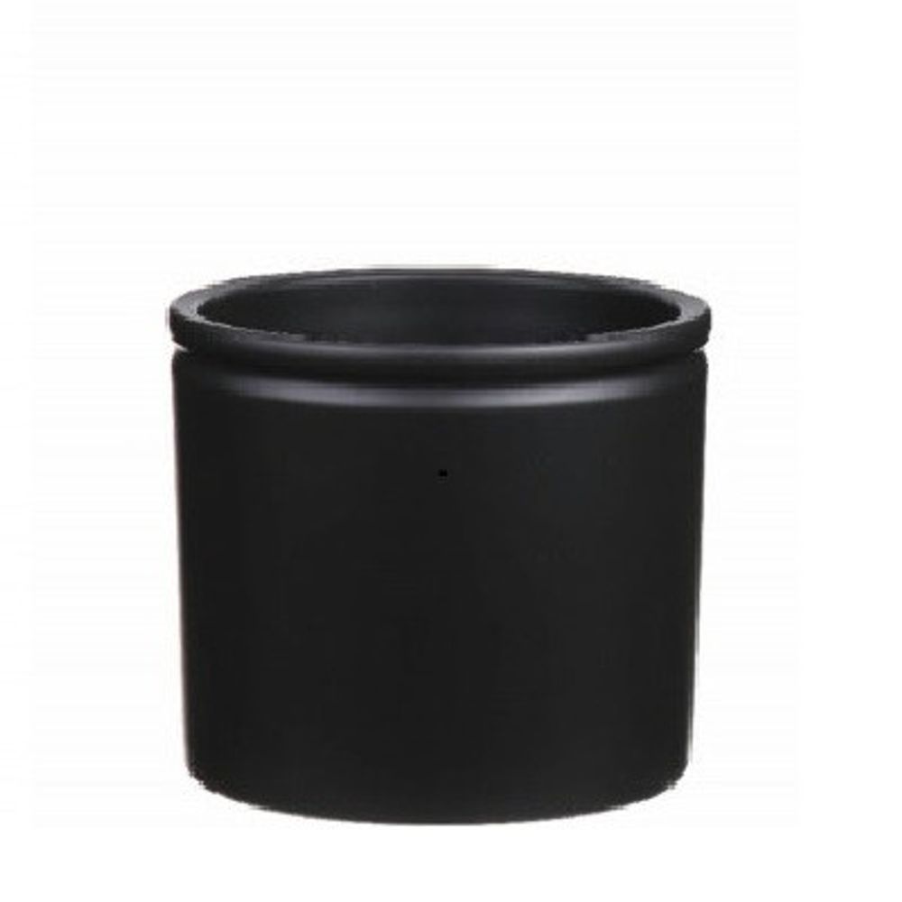 Keramik Orchidee Übertopf Lex schwrz D14cm H13cm