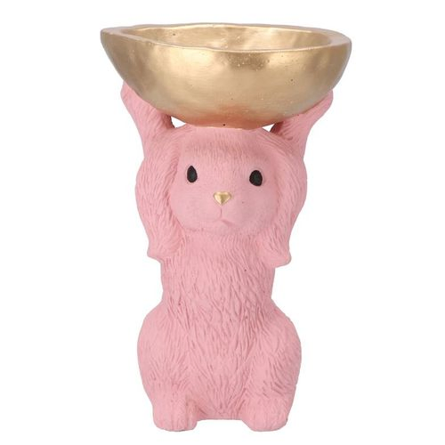 Schale Hase hell rosa 19x15x28cm