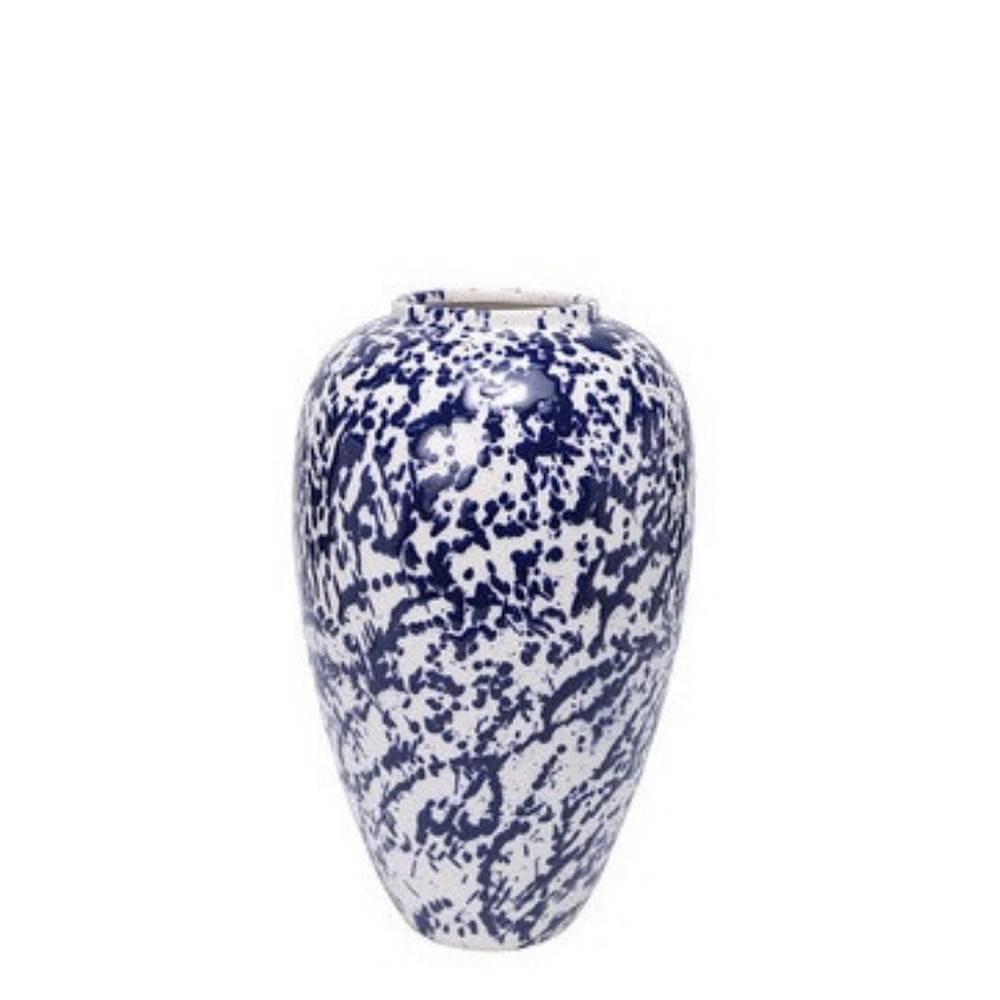 Keramik Vase Kalamos blau D23cm H38cm