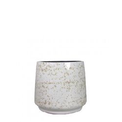 Keramik Übertopf Roxy grau 14/15x13cm