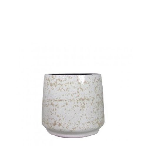 Keramik Übertopf Roxy grau 14/15x13cm
