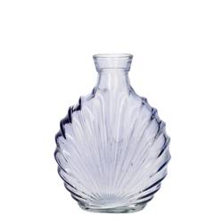 Glas Flasche Shelia lila D12.5cm H17cm 
