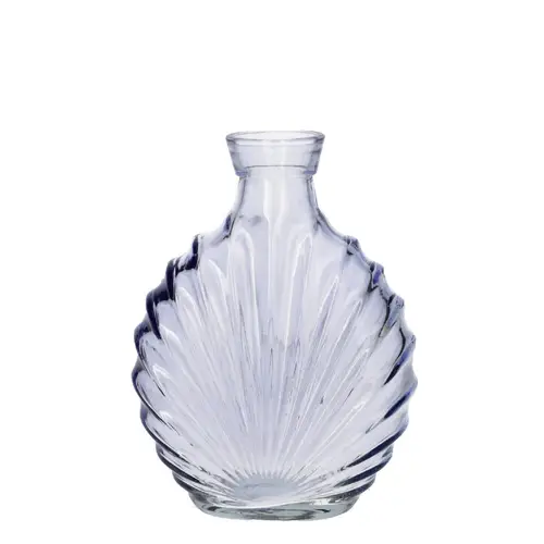 Glas Flasche Shelia lila D12.5cm H17cm 