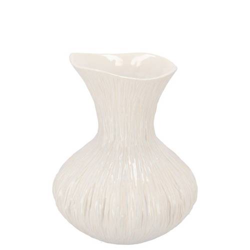 Keramik Vase Mirre weiss 14x14x18cm