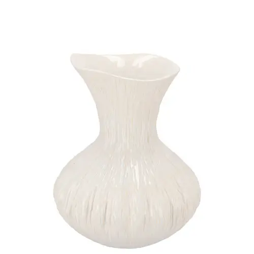 Keramik Vase Mirre weiss 14x14x18cm