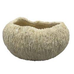 Keramik Übertopf Koralle creme D24cm H15cm