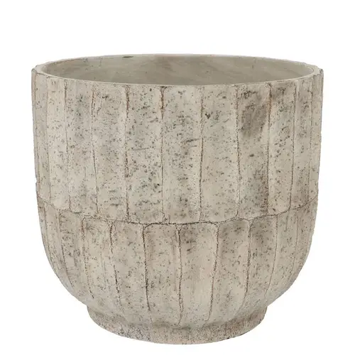 Keramik Übertopf Nola grau 26x26x23cm