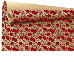 Papier Rolle 80cm Gaby rot braun 40m