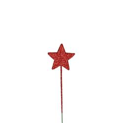 Deko Stern auf Draht rot x60 D04cm H05cm